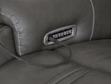 5Z - Pittson Anchor 3-Piece Power Reclining Sectional Loveseat with Console from Ashley - Luna Furniture