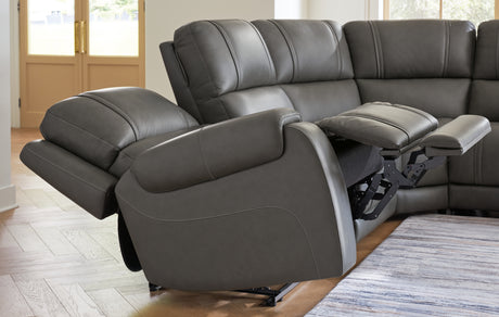 5Z - Pittson Anchor 5-Piece Power Reclining Sectional from Ashley Furniture - Luna Furniture