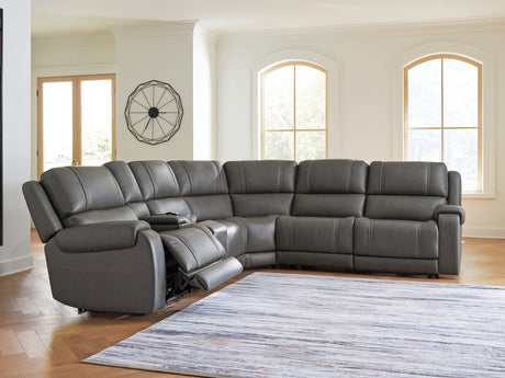 5Z - Pittson Anchor 6-Piece Power Reclining Sectional from Ashley Furniture - Luna Furniture