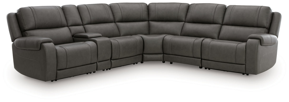 5Z - Pittson Anchor 6-Piece Power Reclining Sectional from Ashley - Luna Furniture
