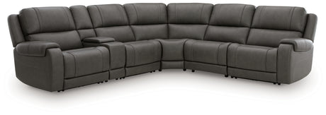 5Z - Pittson Anchor 6-Piece Power Reclining Sectional from Ashley - Luna Furniture