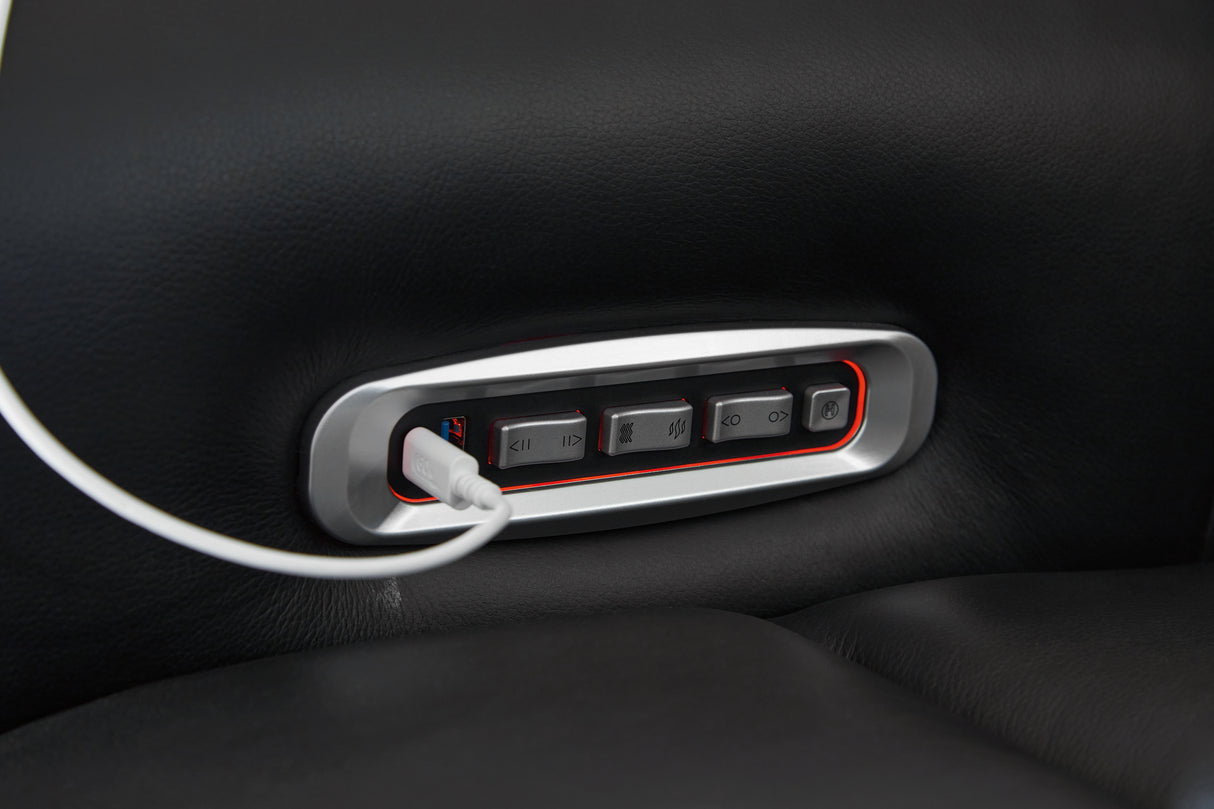 5Z-Relaxation Onyx Power Reclining Loveseat with Console from Ashley - Luna Furniture