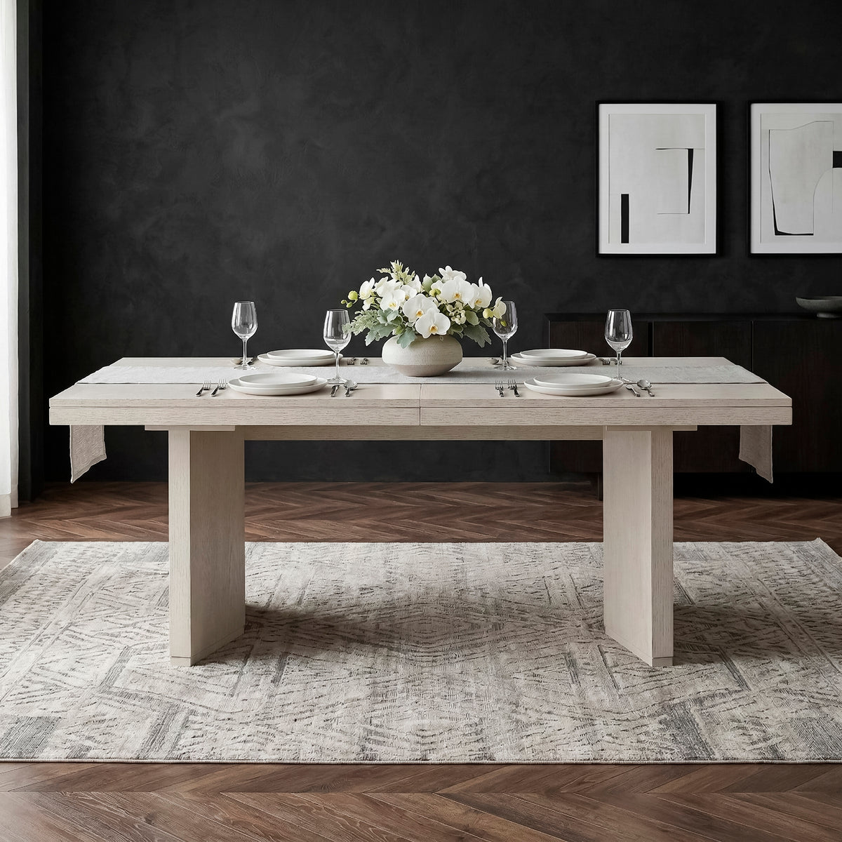 Tundra Ivory Extendable 5-Piece Dining Set