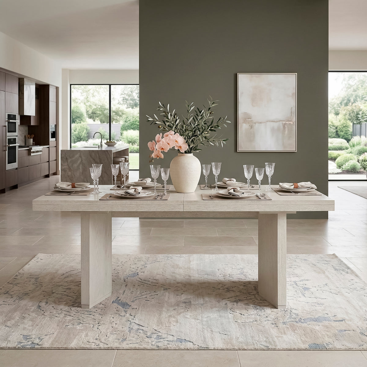 Tundra Ivory Extendable 5-Piece Dining Set