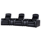 Cyrus Black Upholstered Recliner Living Room Set from Coaster - Luna Furniture