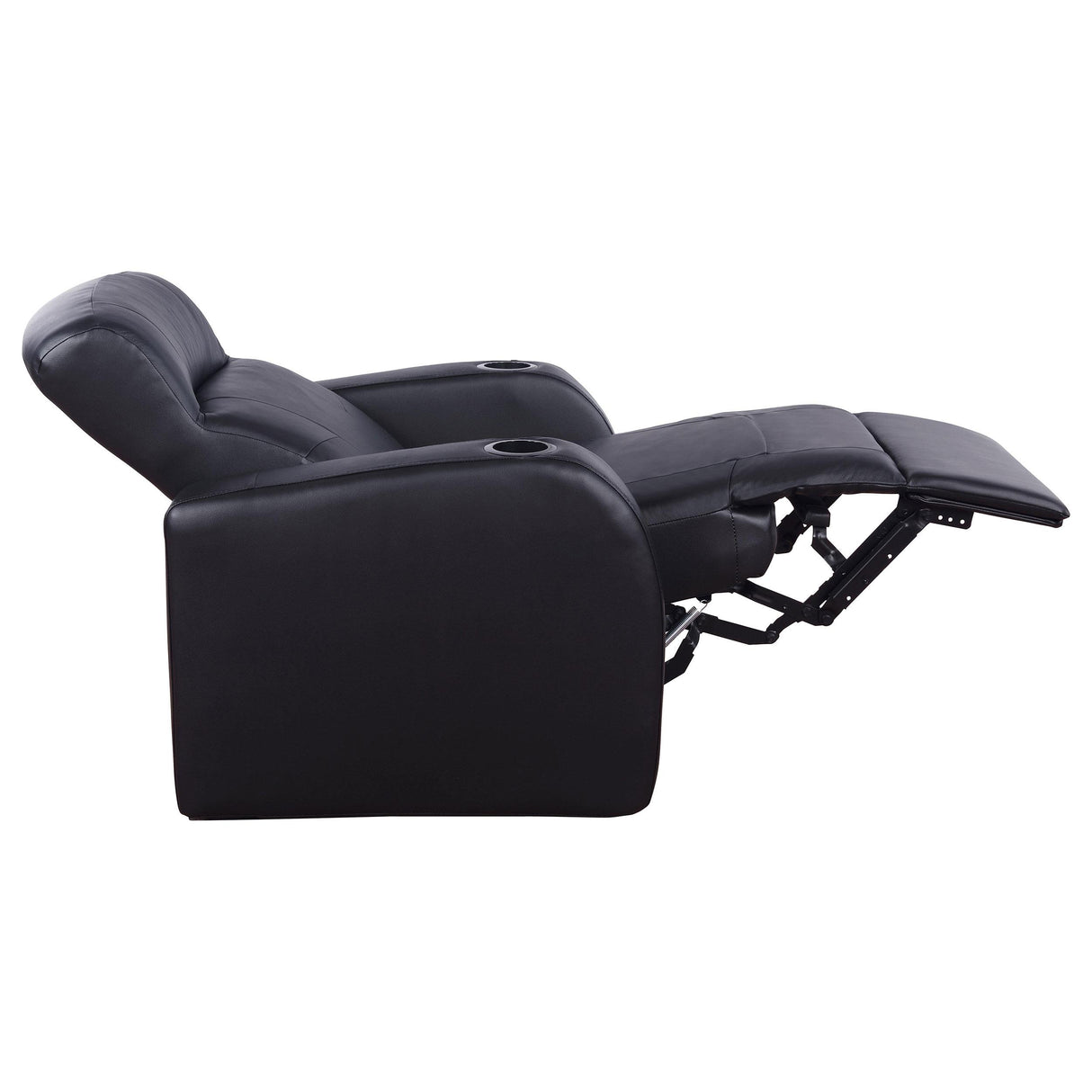 Cyrus Black Upholstered Recliner Living Room Set from Coaster - Luna Furniture