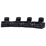 Cyrus Black Upholstered Recliner Living Room Set from Coaster - Luna Furniture