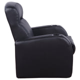 Cyrus Black Upholstered Recliner Living Room Set from Coaster - Luna Furniture