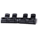 Cyrus Black Upholstered Recliner Living Room Set from Coaster - Luna Furniture