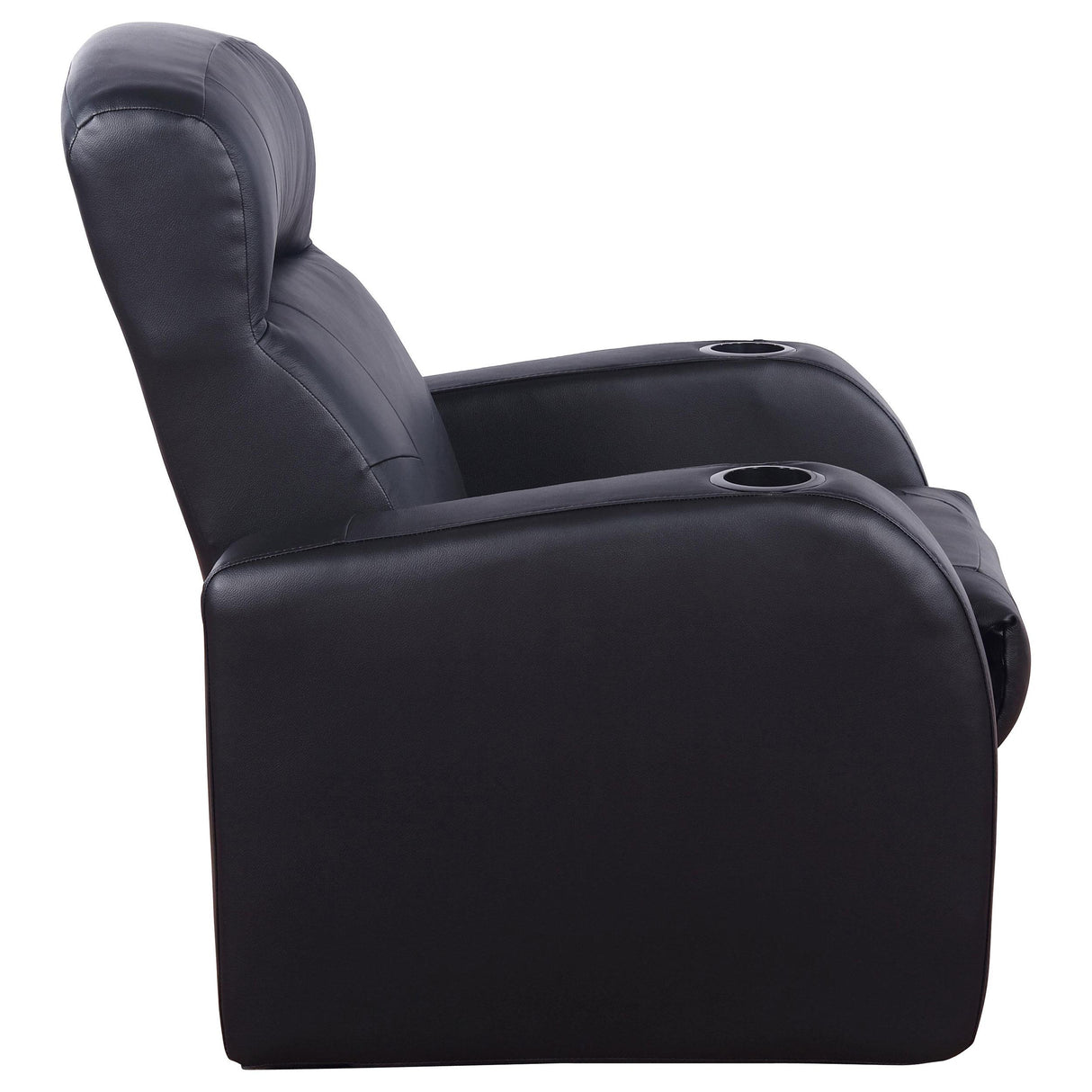 Cyrus Black Upholstered Recliner Living Room Set from Coaster - Luna Furniture