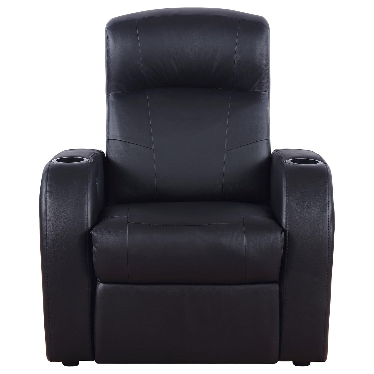 Cyrus Black Upholstered Recliner Living Room Set from Coaster - Luna Furniture