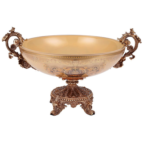 HD-6001-2H Bronze/Mocha Cream/Gold Bowl from Homey Design - Luna Furniture