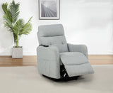 Dayes Light Gray Upholstered Power Lift Recliner Chair from Coaster - Luna Furniture
