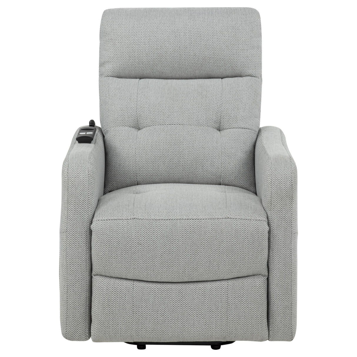 Dayes Light Gray Upholstered Power Lift Recliner Chair from Coaster - Luna Furniture