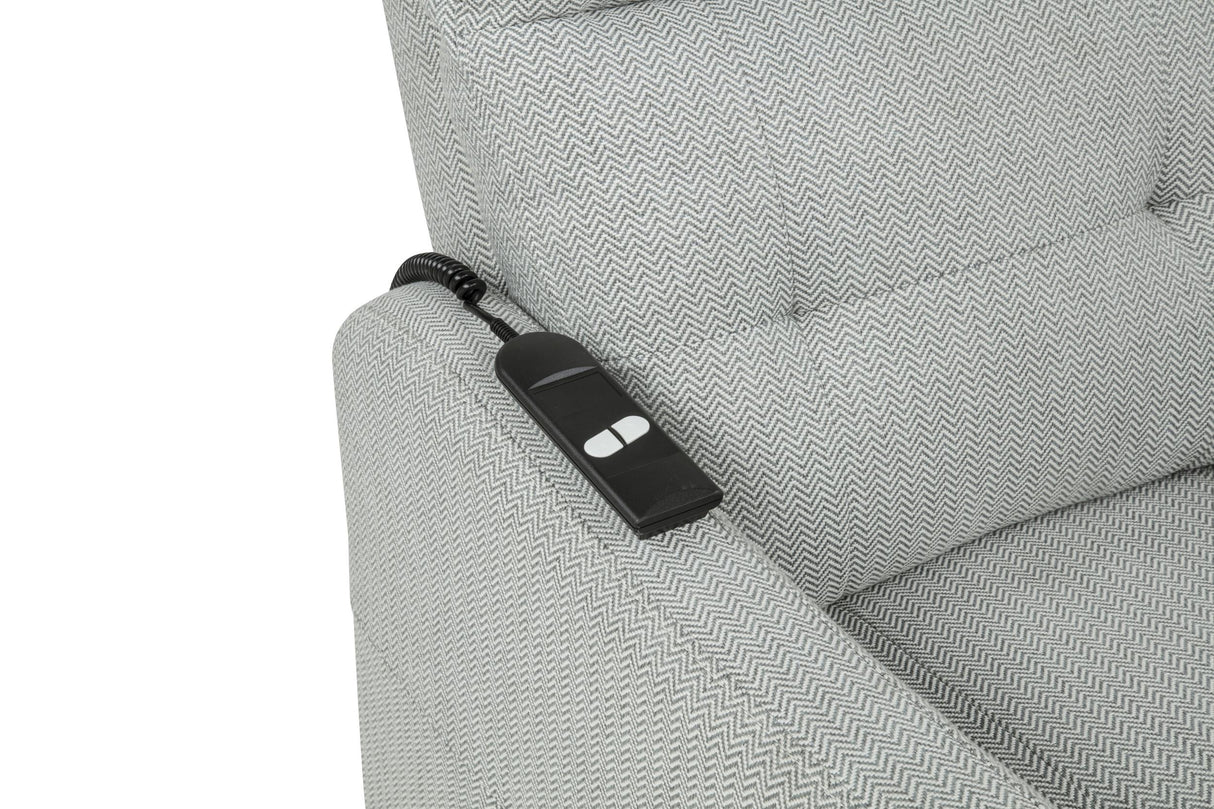 Dayes Light Gray Upholstered Power Lift Recliner Chair from Coaster - Luna Furniture