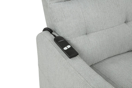 Dayes Light Gray Upholstered Power Lift Recliner Chair from Coaster - Luna Furniture