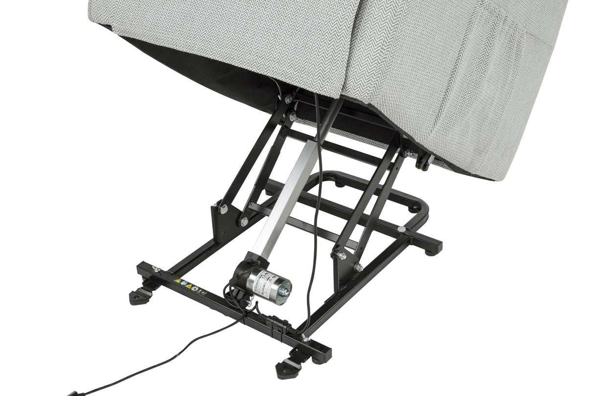 Dayes Light Gray Upholstered Power Lift Recliner Chair from Coaster - Luna Furniture