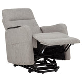 Dayes Taupe Upholstered Power Lift Recliner Chair from Coaster - Luna Furniture