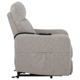 Dayes Taupe Upholstered Power Lift Recliner Chair from Coaster - Luna Furniture