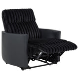 Madden Black Corduroy Upholstered Pillow Arm Manual Recliner from Coaster - Luna Furniture