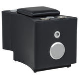 Madden Black Leatherette Bluetooth Audio Console with Power Outlet from Coaster - Luna Furniture
