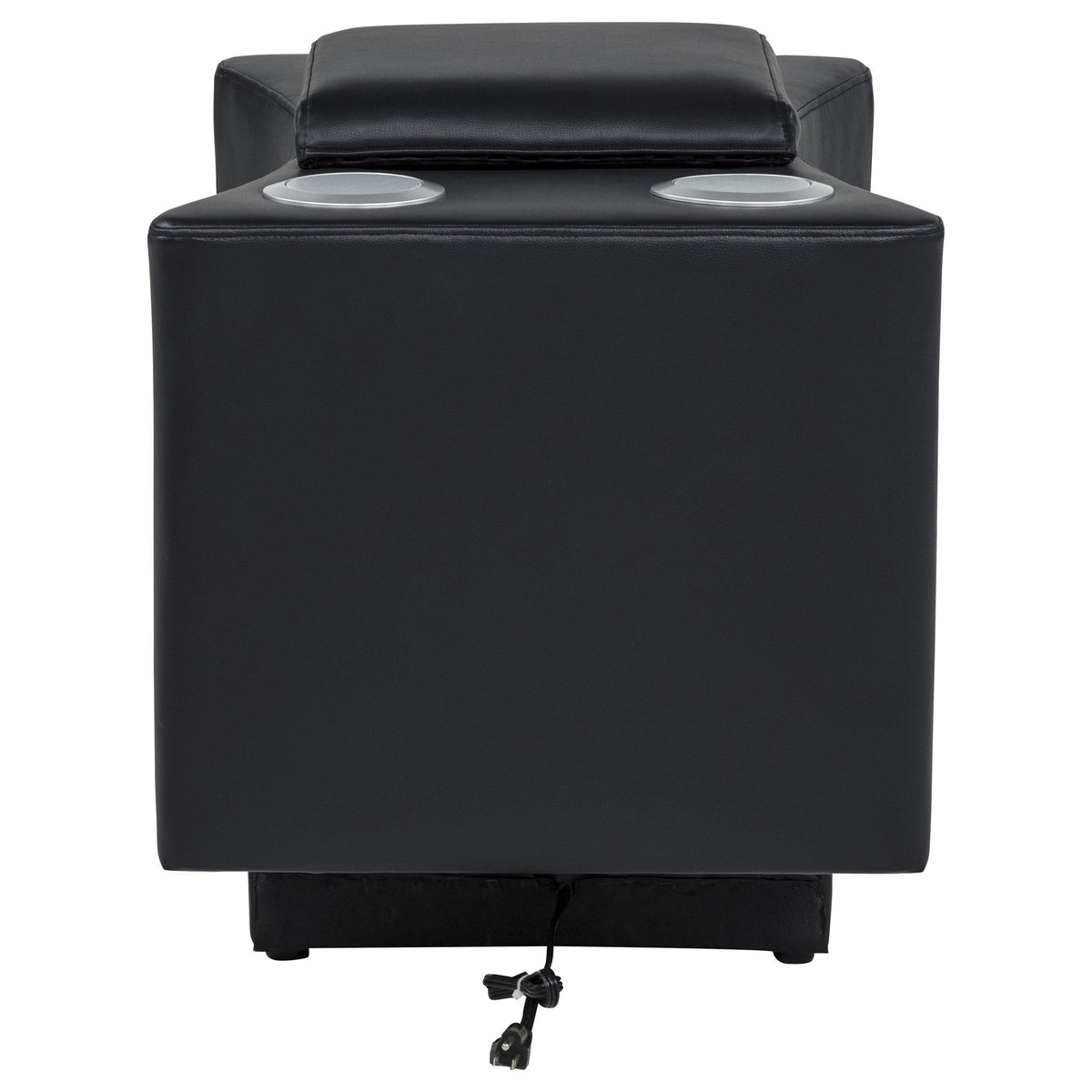 Madden Black Leatherette Bluetooth Audio Console with Power Outlet from Coaster - Luna Furniture