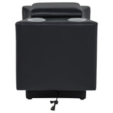 Madden Black Leatherette Bluetooth Audio Console with Power Outlet from Coaster - Luna Furniture