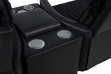 Madden Black Leatherette Bluetooth Audio Console with Power Outlet from Coaster - Luna Furniture