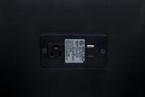 Madden Black Leatherette Bluetooth Audio Console with Power Outlet from Coaster - Luna Furniture