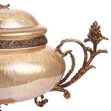 HD-6009 Bronze/Golden Pearl Crackle Urn from Homey Design - Luna Furniture