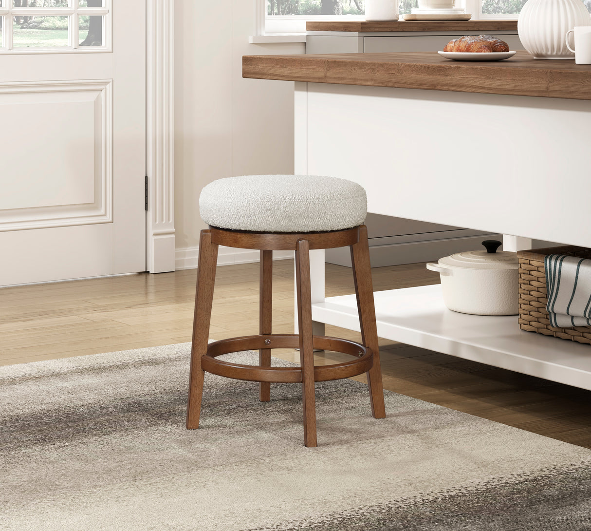 6015-24 Swivel Counter Height Stool from Homelegance - Luna Furniture