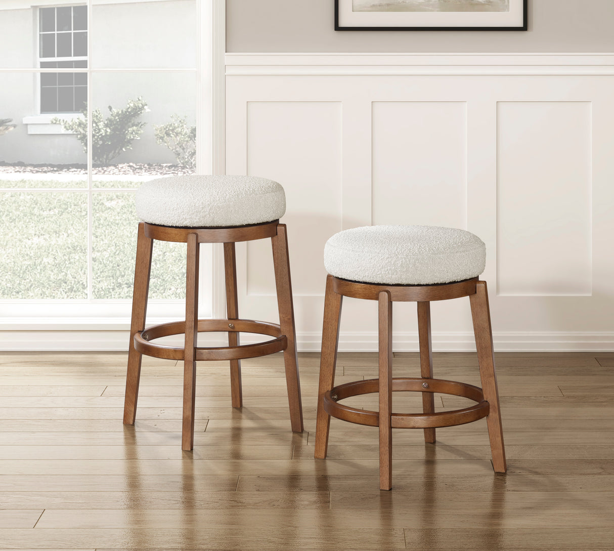 6015-24 Swivel Counter Height Stool from Homelegance - Luna Furniture