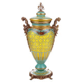 HD-6016L Bronze/Floral Urn from Homey Design - Luna Furniture