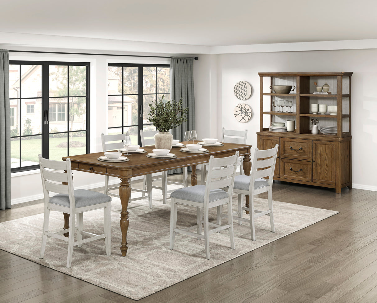 Wyatt Brown 91" Extendable Dining Table from Homelegance - Luna Furniture