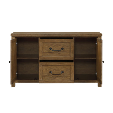 Wyatt Brown 91" Extendable Dining Table from Homelegance - Luna Furniture