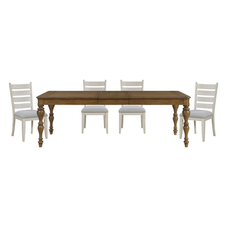 Wyatt Brown 91" Extendable Dining Table from Homelegance - Luna Furniture
