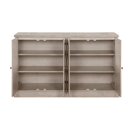 Lofton Light Gray/White Round Dining Table from Homelegance - Luna Furniture
