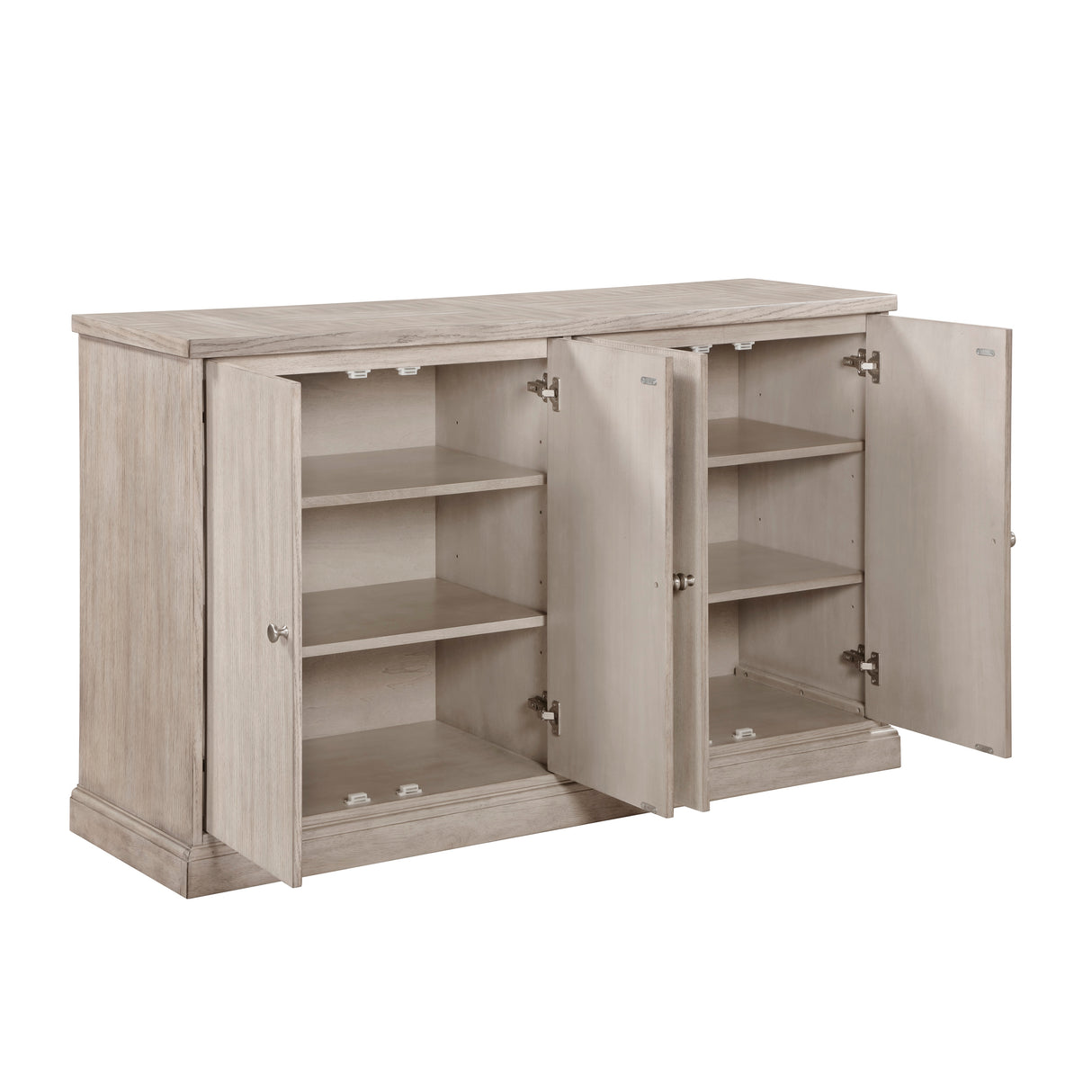 Lofton Light Gray/White Round Dining Table from Homelegance - Luna Furniture