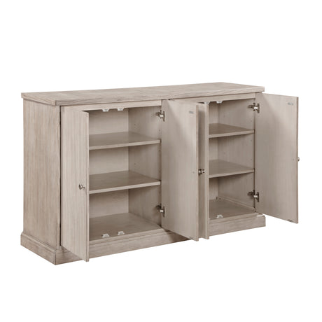 Lofton Light Gray/White Round Dining Table from Homelegance - Luna Furniture