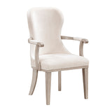 Lofton Light Gray/Ivory Arm Chair, Set of 2 from Homelegance - Luna Furniture
