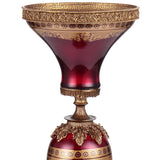 HD-6020 Bronze/Ruby Red/Gold Candleholder from Homey Design - Luna Furniture
