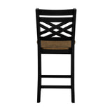 Tyler Black/Brown 5-Piece Counter Height Set from Homelegance - Luna Furniture