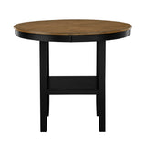 Tyler Black/Brown 5-Piece Counter Height Set from Homelegance - Luna Furniture