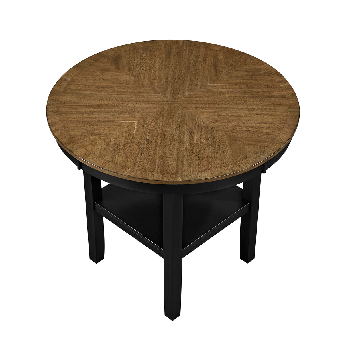 Tyler Black/Brown 5-Piece Counter Height Set from Homelegance - Luna Furniture