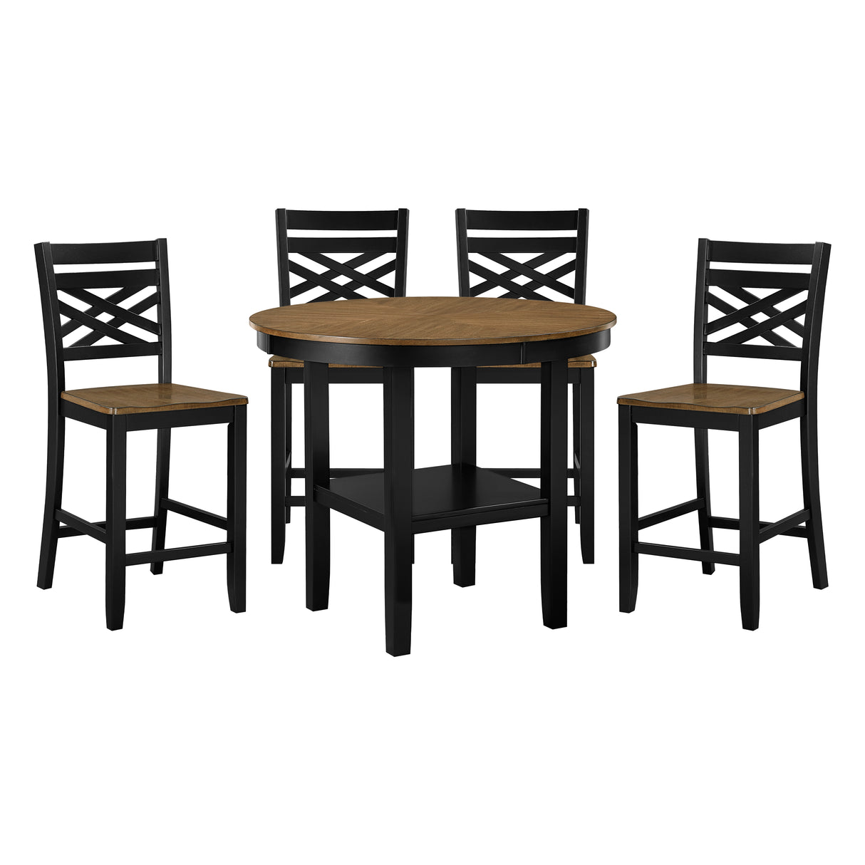 Tyler Brown/Black Bench from Homelegance - Luna Furniture