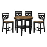 Tyler Brown/Black Bench from Homelegance - Luna Furniture
