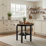 Tyler Black/Brown 5-Piece Counter Height Set from Homelegance - Luna Furniture