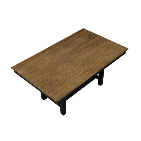 Tyler Black/Brown 65" Dining Room Set from Homelegance - Luna Furniture