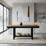 Tyler Brown/Black Dining Table from Homelegance - Luna Furniture