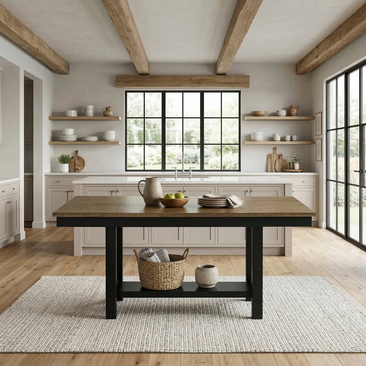 Tyler Brown/Black Dining Table from Homelegance - Luna Furniture
